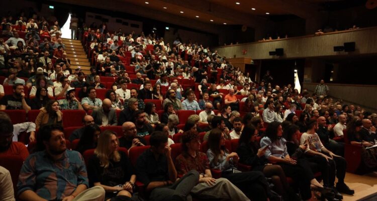 La platea della keynote di presentazione di Lucca Comics & Games 2026